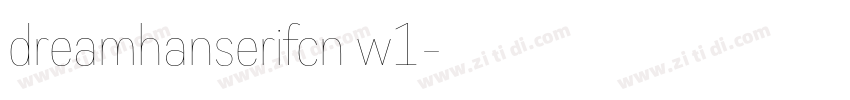 dreamhanserifcn w1字体转换